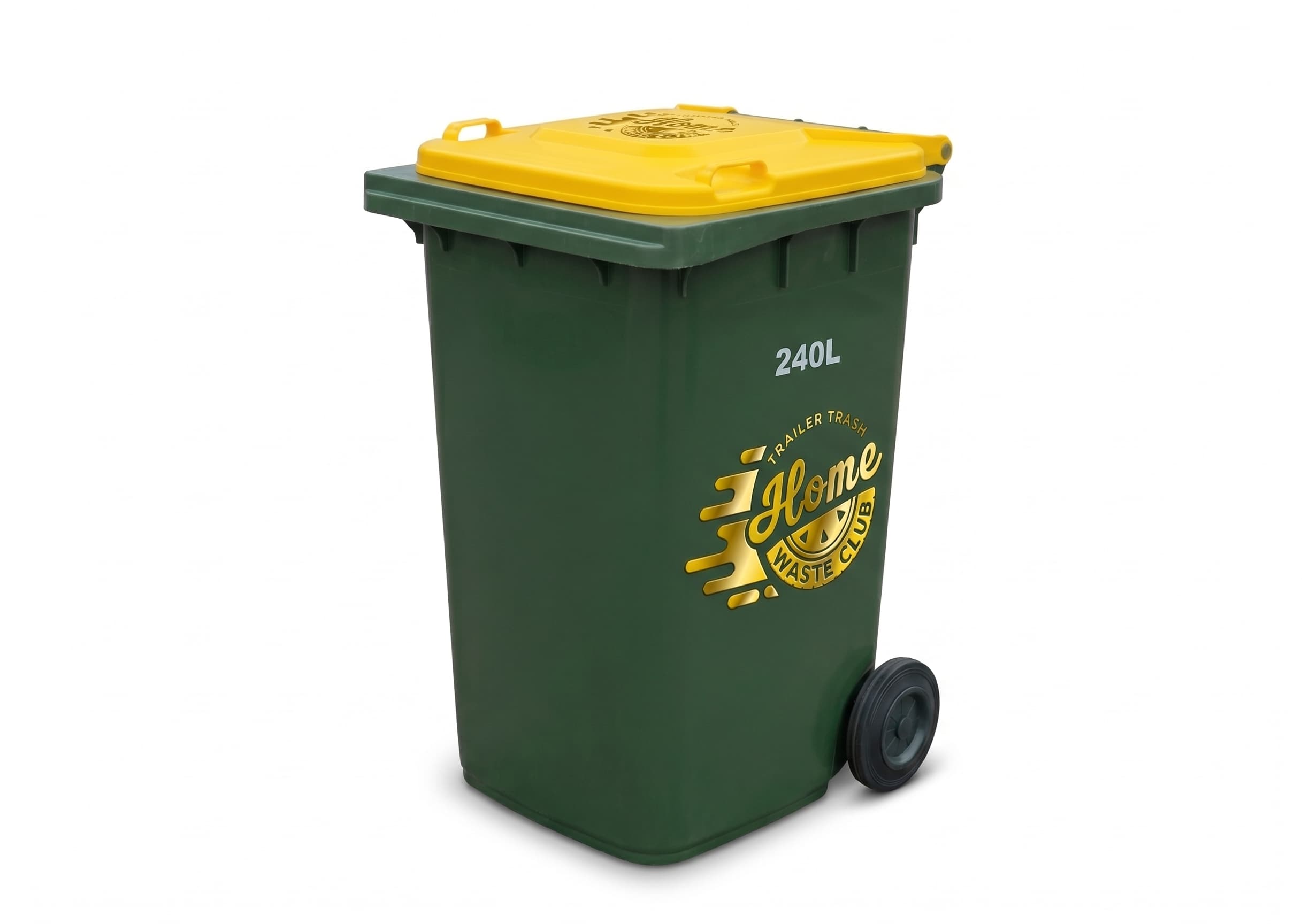 A TT Home Waste Club branded 240L bin